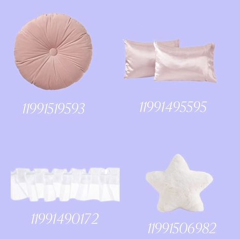 Coqquete Bloxburg Decals, Bloxburg Decals Codes Aesthetic Tapestry, Bloxburg Pastel Bedroom, Bloxburg Pink Pillow Decal, Girly Decals Bloxburg, Pink Rug Codes Bloxburg, Bloxburg Girly Decal Codes, Coquette Desk Bloxburg, Coquette Pillow Decals Bloxburg