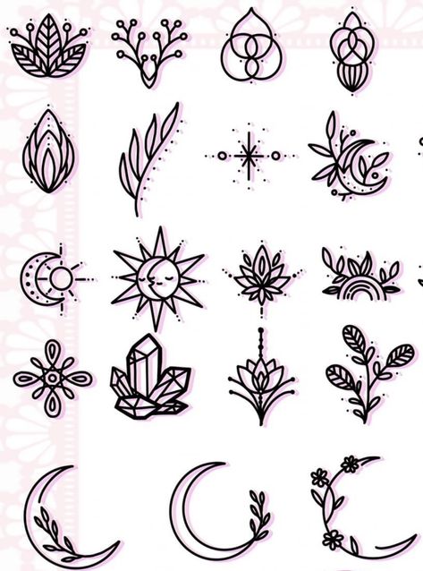 Simple Witch Tattoo Ideas, Flash Art Tattoos For Women Simple, Simple Tattoos For Beginners For Women, Witch Tattoos Simple, Tiny Witch Tattoo Ideas, Witchy Tattoo Ideas Simple, Small Beginner Tattoos For Women, Begginer Tattoo Designs For Women, Creative Small Tattoo Ideas For Women