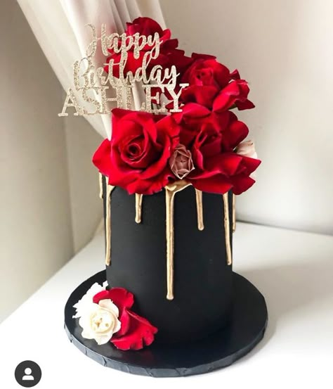 55 Birthday Cakes For Women, Drip Cake Ideas, Sprinkle Drip Cake, Ronaldo Birthday, 40th Birthday Cake For Women, 28th Birthday Cake, Birthday Cake Roses, Modern Birthday Cakes, Happy Anniversary Cakes