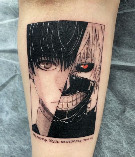 Ghoul Tattoo Ideas, Ken Kaneki Tattoo, Tokyo Ghoul Tattoo Ideas, Kaneki Tattoo, Tokyo Ghoul Tattoo, Ghoul Tattoo, Unique Tattoos Black Women, Army Tattoos, Manga Tattoo