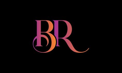 Initial Letter BR Logo. BR Stock Letter Logo Design Free vector template. Br Logo, Logo Design Free, Letter Logo Design, Vector Template, Initial Letter, Initial Letters, Letter Logo, Vector Art, Vector Free