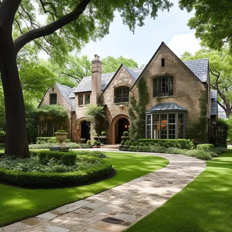 Tutor Style Homes, Tudor House Exterior, Tudor Style Homes, English Tudor, Cottage Exterior, Tudor House, Tudor Style, French Country House, Dream House Exterior