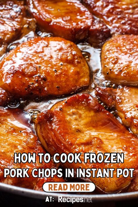 Frozen pork chops? No problem! Discover the secret to perfectly cooked, tender pork chops using your Instant Pot. Whether you're in a rush or planning ahead, our easy guide will show you how to get dinner on the table in no time. Visit Recipes.net for the full recipe and unlock more delicious Instant Pot meals. Let's cook up some convenience! Pork Chops From Frozen, Pork Chops In Instant Pot, Cooking Frozen Pork Chops, Frozen Pork Chops, Cook Pork Chops, Instant Pot Meals, Instant Pot Pork Chops, Cooking Tips And Tricks, Tender Pork Chops