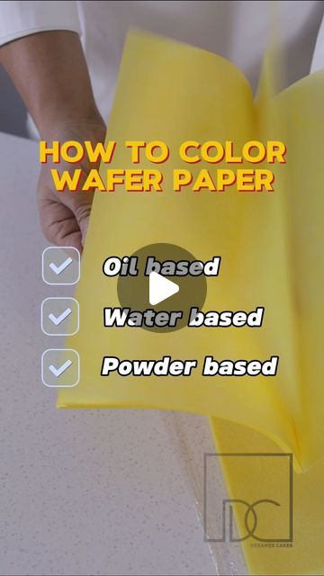 Wafer Paper Cake Tutorial, Wafer Paper Cake Decoration, Wafer Paper Tutorial, Wafer Paper Flowers, Wafer Paper Cake, Mix Colour, Edible Paper, Color Water, Cake Trends