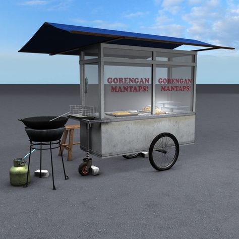 Gerobak Design Food Carts, Roda Gerobak, Teralis Pintu, Honda Trike, Gerobak Dorong, Bike Food, Food Stand, Hot Dog Cart, Food Cart Design