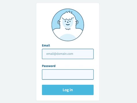 Animated login form avatar Figma Form Design, Interactive Illustration, Form Design Web, Form Ui, Login Page Design, App Design Layout, Mobile App Design Inspiration, Login Form, Ui Animation