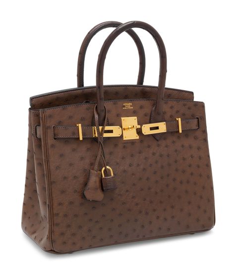 Designer Handbag Storage, Birken Bag, Ostrich Birkin, Rare Hermes Birkin, Cool Bags, Ostrich Bag, Handbag Storage, Birkin 30, Luxury Purses