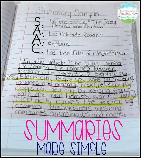 Year after year my students struggled with summaries, and then I started using this method for teaching summary writing.  Eureka!   I will never again teach this skill without this summary anchor chart. Fiction Summary Anchor Chart, Summarize Fiction Anchor Chart, Summarizing Fiction Anchor Chart, Objective Summary Anchor Chart, Summarizing Non Fiction Anchor Chart, Non Fiction Summary Anchor Chart, Nonfiction Summary Anchor Chart, Summary Nonfiction, Teaching Summary Writing