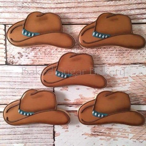 Gender Cookies, Western Cookies, Cowgirl Cookies, Farm Cookies, Horse Cookies, Cowboy Cookies, Cowboy Baby Shower, Hat Cookies, Sugar Cookie Designs