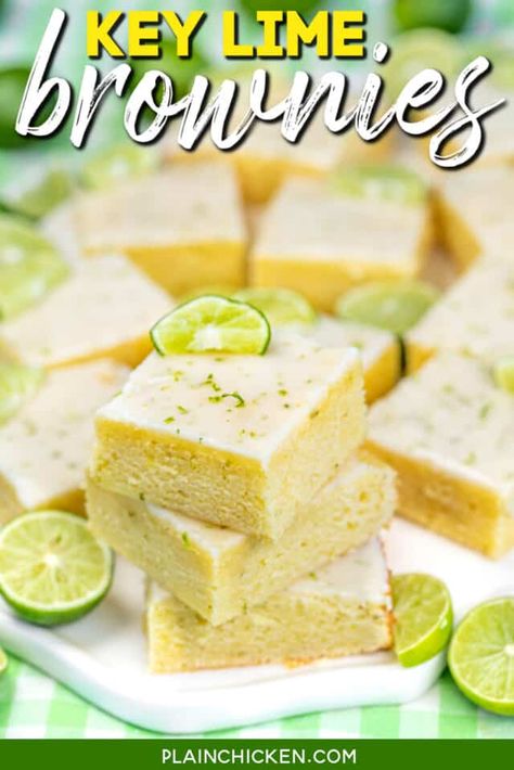 Key Lime Brownies, Key Lime Aesthetic, Lime Bars Recipe Easy, Lime Extract Recipes, Recipes Using Lime Juice, Key Lime Bars Recipe 9x13, Desserts With Lime, Key Lime Tarts Mini, Finger Lime Recipes