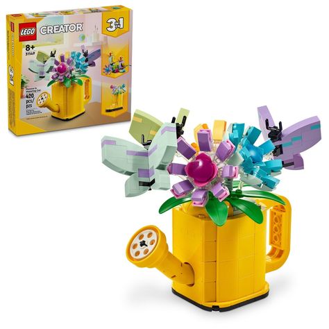 Flowers In Watering Can, Lego Creator Sets, Lego Disney Princess, Flower Toy, Shop Lego, Creative Birthday Gifts, Easter Gifts For Kids, Kids Create, Easter Basket Stuffer