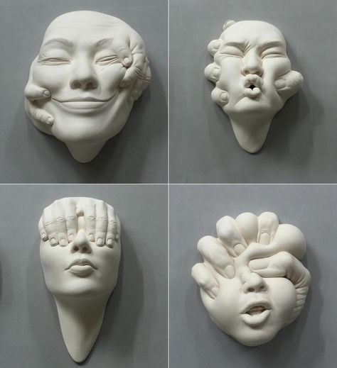 Johnson Tsang, Public Artwork, Sculpture Art Clay, Tanah Liat, Keramik Design, Steel Sculpture, Pinturas Disney, Masks Art, Clay Art Projects