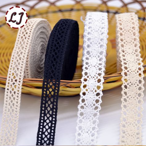 5yd/lot high quality beige lace fabric ribbon cotton lace trim sewing material for home garment accessories DIY Lace Fabric Diy, Vintage Girls Clothes, White Lace Fabric, Lace Tape, Types Of Lace, Diy Embroidery Designs, Lace Accessories, Garment Accessories, Hand Embroidery Videos