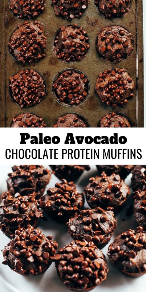 Muffins Made With Almond Flour, Easy Paleo Breakfast, Breakfast Gluten Free, Chocolate Protein Muffins, Paleo Breakfast Easy, Muffins Paleo, Paleo Snack, Paleo Muffins, High Protein Desserts