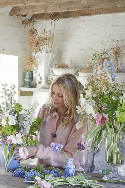 willow crossley ﻿in the studio Cotswolds Home, Willow Crossley, Florist Studio, Icelandic Poppies, Dried Eucalyptus, London College Of Fashion, Flower Studio, Creative Background, The Cotswolds