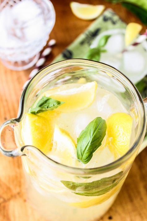 Frozen Limeade, Basil Lemonade, The Food Charlatan, Lime Punch, Lemon Syrup, Food Charlatan, Lemonade Recipe, Lemonade Recipes, Fruit Drinks