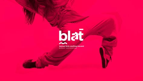 Blat Branding on Behance Dance Studio Logo Design, Dance Studio Branding, Dance Branding, Dance Logo Design, Theatre Branding, Dance Flyer, Movement Logo, Dance Convention, Dance Logo