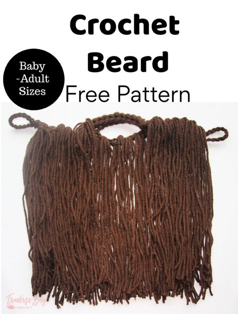 Crochet Beards Free Patterns, Crochet Beards, Crochet Beard Free Pattern, Crochet Hat With Beard Pattern Free, Crochet Beard Hat Free Pattern, Yarn Beard Diy, Crochet Beanie With Beard, Crochet Hat With Beard, Crochet Viking Hat With Beard Free Pattern