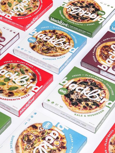 Pizza Box Design, Nyc Pizza, Pizza Branding, Pizza Design, Food Pack, Frozen Pizza, Instant Recipes, Vegan Pizza, Food Website