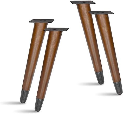 Amazon.com: AKB Hardware 4 pcs Slant Wood Furniture Legs, Sofa Legs, Bench Legs, Table Legs with Metal Footings (12" H Antique Brass Plated Metal Footing) : Tools & Home Improvement Wood Furniture Legs, Bench Legs, Material Board, Sofa Legs, Resin Kit, Chair Legs, Furniture Legs, Solid Wood Furniture, Refinishing Furniture