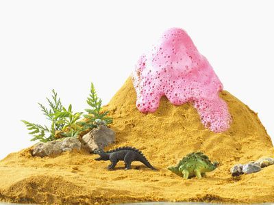 Paper Mache Volcano, Volcano Clay, Making A Volcano, Make Your Own Monster, Make Your Own Clay, Reuse Crafts, Erupting Volcano, Making Paper Mache, How To Make Eggs