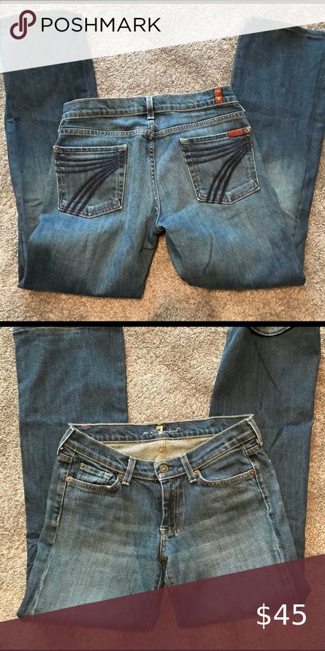 Dojo 7 seven for all mankind jeans size 28 Dream Pants, Seven For All Mankind Jeans, Clothes Tips, Seven Jeans, 7 Seven, Western Wear Outfits, 7 Jeans, Size 28 Jeans, Number 7