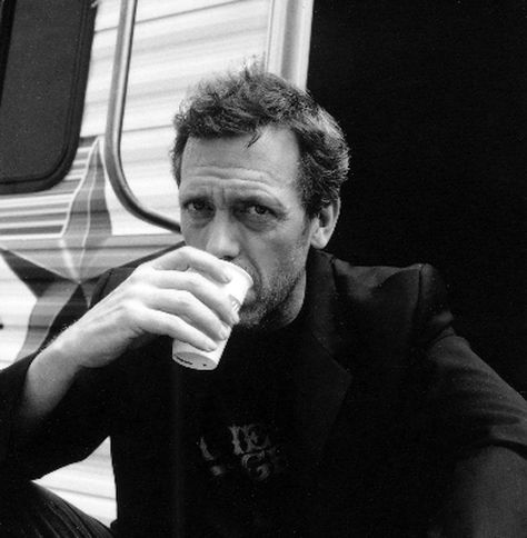 Hugh Laurie ( Dr. House ) Hugh Laurie Young Pictures, Dr House Aesthetic, Gregory House Icon, Dr House Icon, People Drinking Coffee, People Drinking, Coffee Coffee Coffee, Gregory House, Save For House