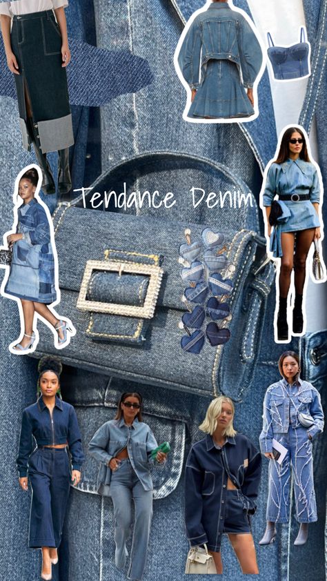 #monpremiershuffle #myfirstshuffle #denimaesthetic #denim #jeans #denimoutfit Denim Inspiration Board, Sporty Style Outfits, Denim Background, Denim Aesthetic, Denim Editorial, Inspirational Content, Draping Fashion, Fashion Design Collection, History Fashion