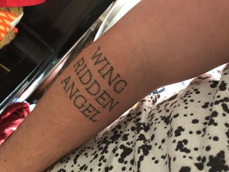 Wing Ridden Angel Tattoo Jahseh, Wingriddenangel Tattoo, Wing Ridden Angel Tattoo, What Is Real Will Prosper Tattoo, Weeping Angel Tattoo, Angel Tattoo Meaning, Playboy Bunny Tattoo, Gif Pic, Angle Tattoo