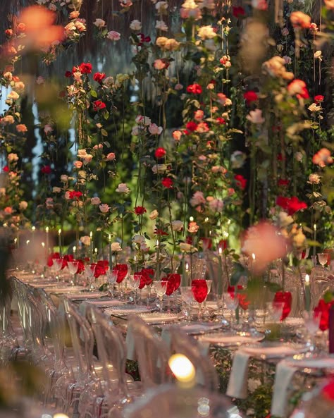 Is this Real Life, or is this Fantasy?! Swipe left for A floral fantasy designed and planned for the celebration of @celineabj &… | Instagram post from STRAWBERRIES & CHAMPAGNE (@strawberriesandchampagne_) Garden Engagement Party, Champagne Decor, Neutral Wedding Decor, Wedding Strawberries, Enchanted Garden Wedding, Dream Wedding Reception, Forest Theme Wedding, Bridal Theme, Dream Wedding Decorations