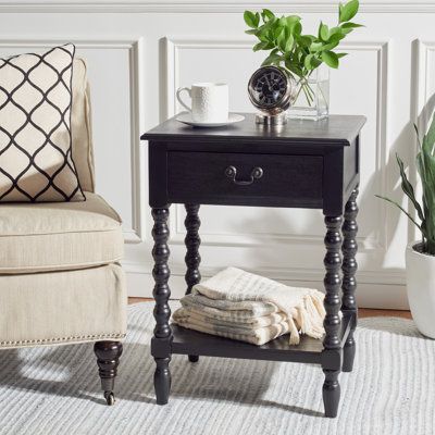 White Accent Table, Table 19, Floor Shelf, Classic Farmhouse, Furniture Trends, Farmhouse Charm, School Furniture, End Tables With Storage, Bottom Shelf