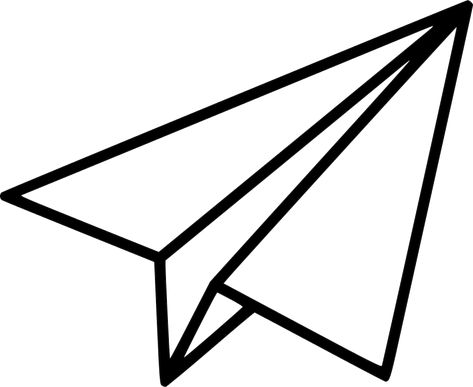 Paper Airplane Drawing, Plane Clipart, Paper Glider, Paper Dart, Paper Airplane Tattoos, White Board Drawings, Plane Drawing, Paper Aeroplane, Airplane Vector