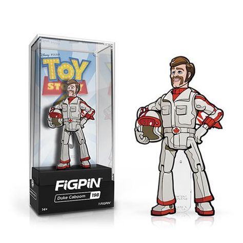 Buy Toy Story 4 Duke Caboom FiGPiN Enamel Pin at Entertainment Earth. Mint Condition Guaranteed. FREE SHIPPING on eligible purchases. Shop now! #sponsored, , #affiliate, #Duke, #Story, #Toy, #Caboom, #Pin Lunchbox Toys, Acrylic Display Case, Custom Displays, Hasbro Transformers, Artist Bio, Pin Art, Pixar Toys, Disney Alice, Jewel Case