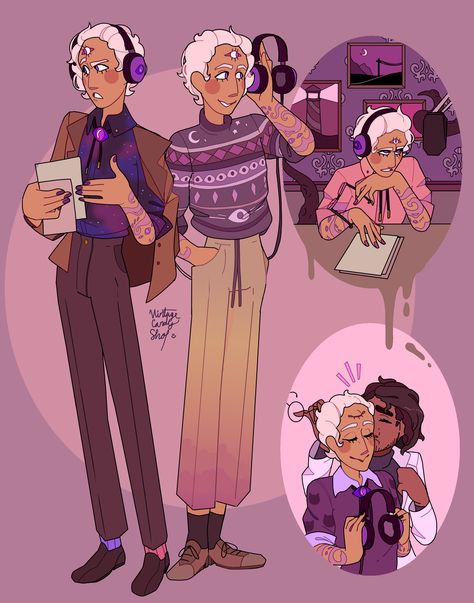 Cecil Wtnv Fan Art, Cecil Palmer Fanart, Cecil And Carlos, Life Doodles, Podcast Fanart, Cecil Palmer, Night Vale Presents, Glow Cloud, The Moon Is Beautiful