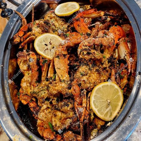 Louisiana’s Best Recipes-Cajun, Creole, and Southern | GRILLED PARMESAN GARLIC BUTTER CRABS | Facebook Blue Crabs, Blue Crab, Cajun Recipes, Cajun Seasoning, Garlic Butter, Seafood Recipes, Parmesan, Louisiana, Crab