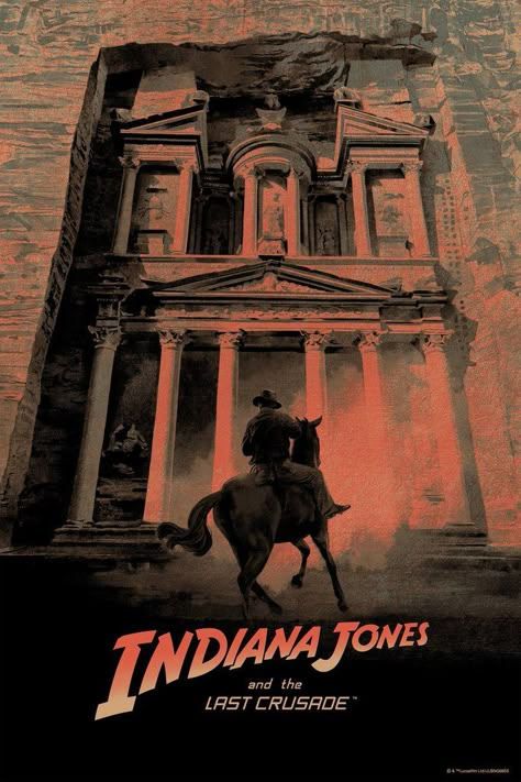 Indiana Jones Art, Indiana Jones Last Crusade, The Last Crusade, Indiana Jones Films, Last Crusade, Henry Jones, Movie Posters Design, Adventure Movies, Poster Series