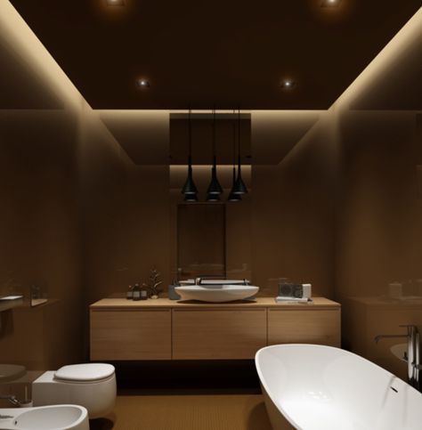 Bathroom with false ceiling Pop Ceiling Design, Creative Bathroom, Bathroom Ceiling, Summer Sunshine, Bathroom Top, Unique Bathroom, Bathroom Design Luxury, False Ceiling Design, False Ceiling