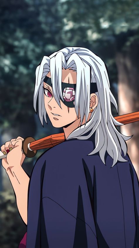 White Hair, Anime Character, Demon Slayer, Hair, Anime, White