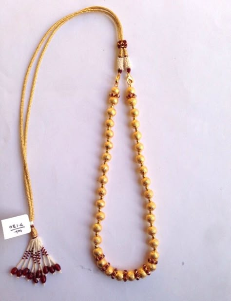 Antique Gold Handmade Wax Beads Wax Mala Kolhapur 916 weight 8-10 Grams Code SMJ 23 Antique Necklace Gold, Gold Pendent, Indian Jewellery Gold, Antique Necklaces Design, Choker Necklace Designs, Wax Beads, Gold Earrings Wedding, Gold Mangalsutra Designs, Gold Jewelry Simple Necklace