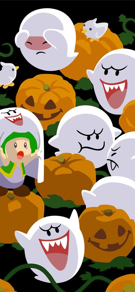 Nintendo Halloween Wallpaper, Spooky Mario Bros, Luigi Mansion Ghosts, Mario And Luigi Bowsers Inside Story, Kirby Halloween Wallpaper, Bowser Wallpaper Iphone, Mario Aesthetic Wallpaper, Mario Wallpaper Aesthetic, Boo Mario Bros