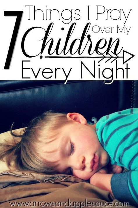 While my prayers change and evolve as my kids grow, there are seven things I pray over them at bedtime every night no matter what. Read more to find out why. #prayer #faith #childrensprayer #raisethemup #teachthemyoung #Bible #Bibleforkids #parenting #mot Bedtime Prayers For Kids, Prayer For Our Children, Prayers For My Daughter, Childrens Prayer, Kids Routine, Prayer For My Son, Praying For Your Children, Prayer For My Children, Raising Godly Children