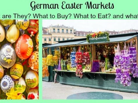 German Easter Markets - Easter Shopping In Germany | A German Girl in America German Easter, Easter Tablecloth, Types Of Eggs, Easter Tree Ornaments, Different Cities, Candy Egg, German Christmas Markets, Easter Fashion, German Girl