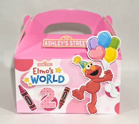 Elmo World Birthday Party, Pink Elmo Birthday Party, Elmo’s World Birthday Party, Elmo Centerpiece Ideas, Elmo Birthday Party Girl, Girly Elmo Birthday Party, Elmo Party Favors, Sesame Street Party Favors, Elmo Birthday Party Boy