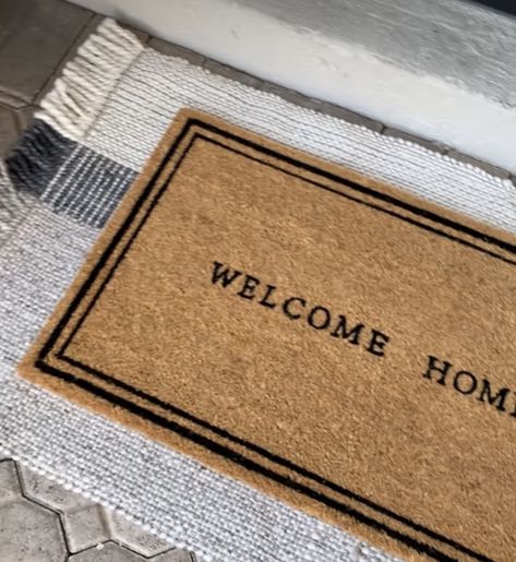 Apartment Aesthetic, Custom Doormat, Luxury Homes Dream Houses, Dream Houses, Custom Door, Door Mats, Dream House Decor, First Home, Staging