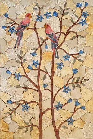 Mosaic Artists | Mozaico | 2 Mosaic Trees, Bird Mosaic, Tree Mosaic, Butterfly Mosaic, Mosaic Birds, Mosaic Stained, Mosaic Murals, Floral Mosaic, Mosaic Flowers