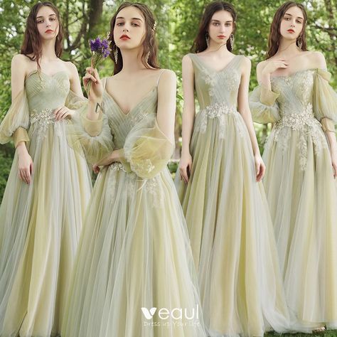 Bridesmaid Dresses Cottagecore, Popular Bridesmaid Dresses, Twirling Dress, Prom Dresses Off The Shoulder, Applique Lace, Tulle Dresses, Custom Bridesmaid Dress, Satin Homecoming Dress, Floor Length Prom Dresses