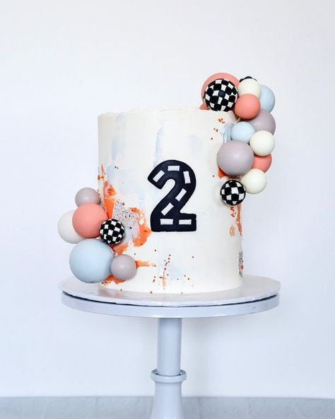 Two Fast Birthday Cake Diy, Buttercream Race Car Cake, Two Fast Birthday Cake Buttercream, 2 Fast Birthday Cake Ideas, Two Fast Smash Cake, 2fast Birthday Cake, Buttercream Car Cake, Fast One Cake Ideas, Simple Race Car Cake