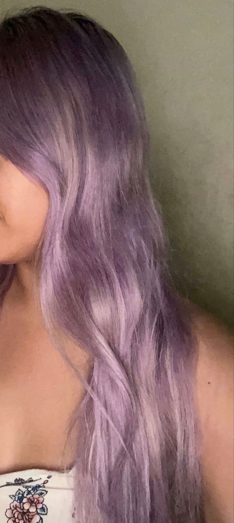 I used Manic Panic Purple Haze on platinum hair to achieve this silver purple shade. Platinum Purple Hair, Manic Panic Purple, Light Purple Hair, Platinum Hair, Manic Panic, Silver Hair, Purple Hair, Light Purple, Platinum