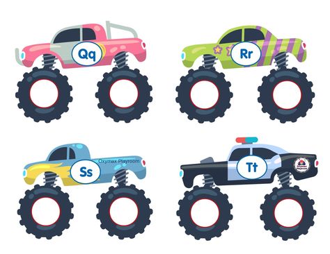 Transportation Alphabet, Cars Preschool, Truck Lettering, Car Letter, Car Activities, Alphabet Activity, Toddler Lessons, Lesson Plans For Toddlers, Kids Worksheets