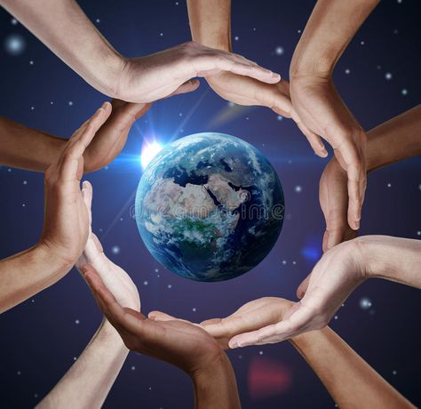 Conceptual symbol of the Earth. With multiracial human hands around it. The beau , #Affiliate, #multiracial, #human, #hands, #Conceptual, #symbol #ad We Are All One, Green Earth, Peace On Earth, Together We Can, Our Planet, Planet Earth, Earth Day, Our World, Mother Earth